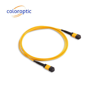 40G / 100G 애플리케이션을 위한 MTP / MPO 노란 광섬유 트렁크 케이블