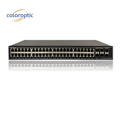포트 48 기가비트 포 스위치 QoS 10/100/1000M POE, 6*10GE SFP+ 포트