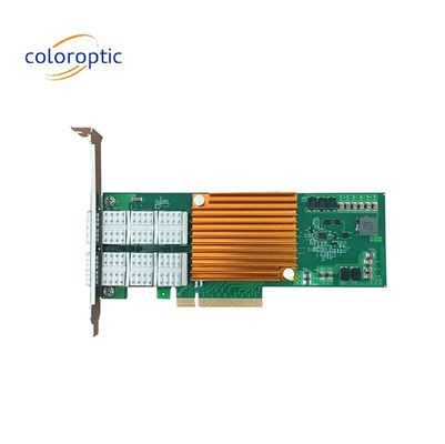 듀얼 포트 PCI 네트워크 카드 25G 광학 NIC 호스트 버스 어댑터 PCI 익스프레스 2.0