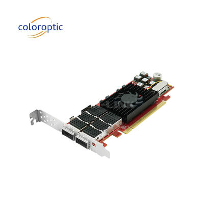 PCIe X16 100G QSFP28 이더넷 스마트 카드 듀얼 포트 엑실린 엑스트라스케일+ 16nm 기반