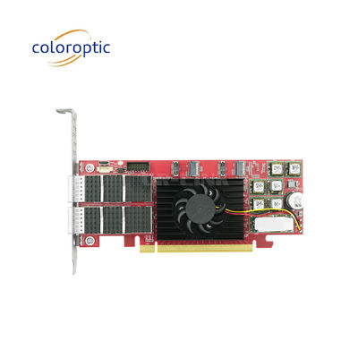 PCIe X16 100G QSFP28 이더넷 스마트 카드 듀얼 포트 엑실린 엑스트라스케일+ 16nm 기반