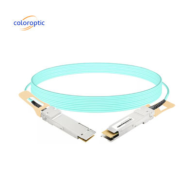 아리스타 100G 스위치 및 라우터 포트를 위한 QSFP28 100G AOC 낮은 전력, 낮은 오류 비트 비율. 높은 곡선 반지름