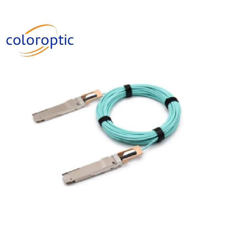 QSFP-DD 200G에서 QSFP-DD 200G AOC DAC 케이블 HDR 15m DOM 200GbE 시스템