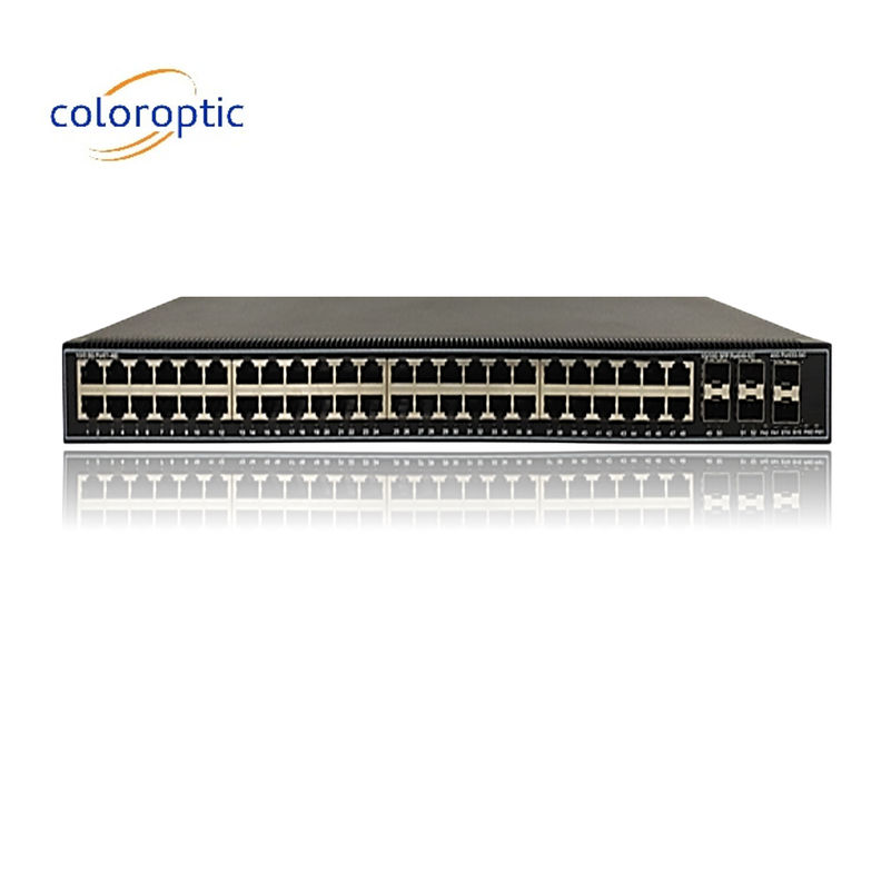 포트 48 기가비트 포 스위치 QoS 10/100/1000M POE, 6*10GE SFP+ 포트