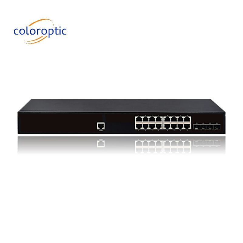 IEEE802.3 레이어 2 POE 스위치 16 4GE SFP 포트 10/100/1000M 1 콘솔 자동 MDI/MDIX