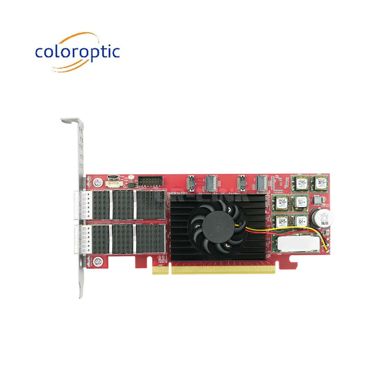 PCIe X16 100G QSFP28 이더넷 스마트 카드 듀얼 포트 엑실린 엑스트라스케일+ 16nm 기반