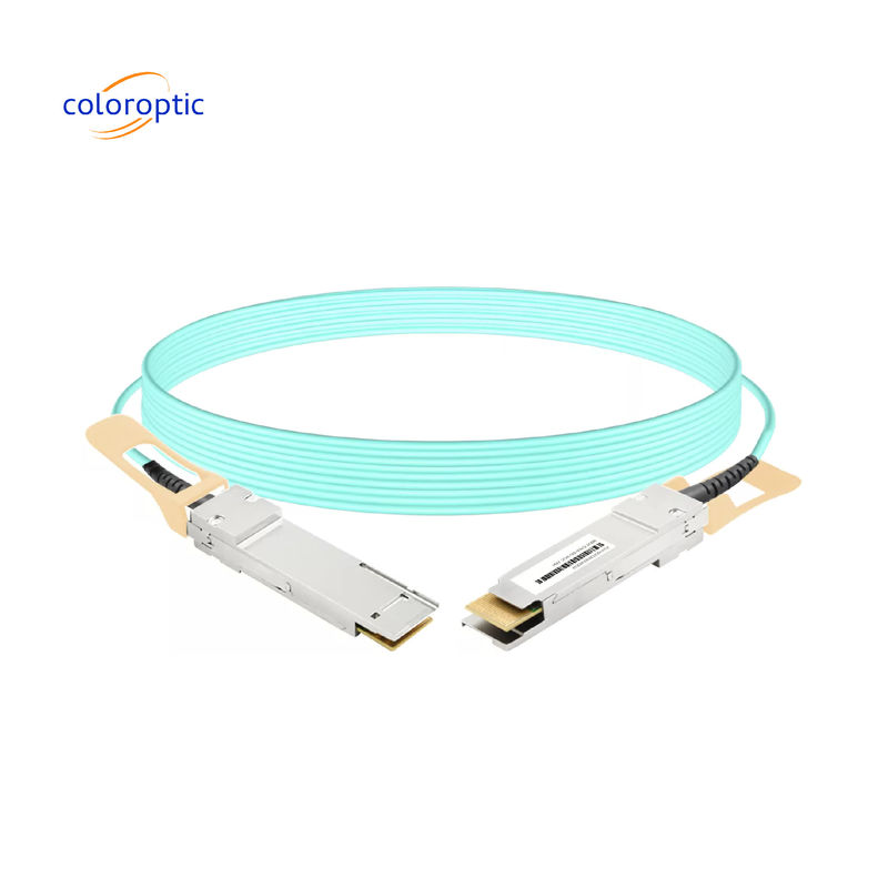 아리스타 100G 스위치 및 라우터 포트를 위한 QSFP28 100G AOC 낮은 전력, 낮은 오류 비트 비율. 높은 곡선 반지름